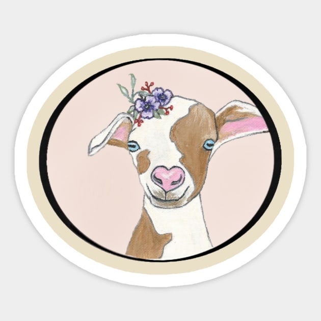 Goat lover Sticker by Round-m-up